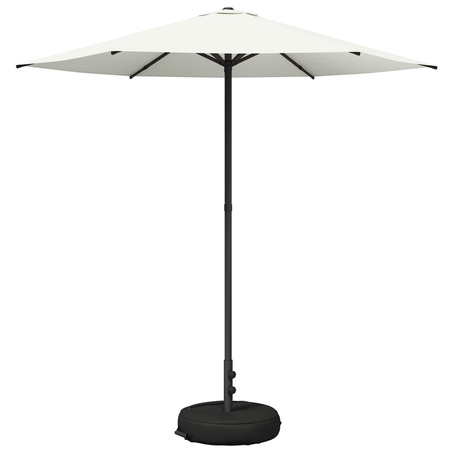 Tuinparasol 230 x 230 cm Polyester Rechthoekig Crèmekleurig
