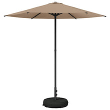 Tuinparasol 230 x 230 cm Polyester Rechthoekig Taupe