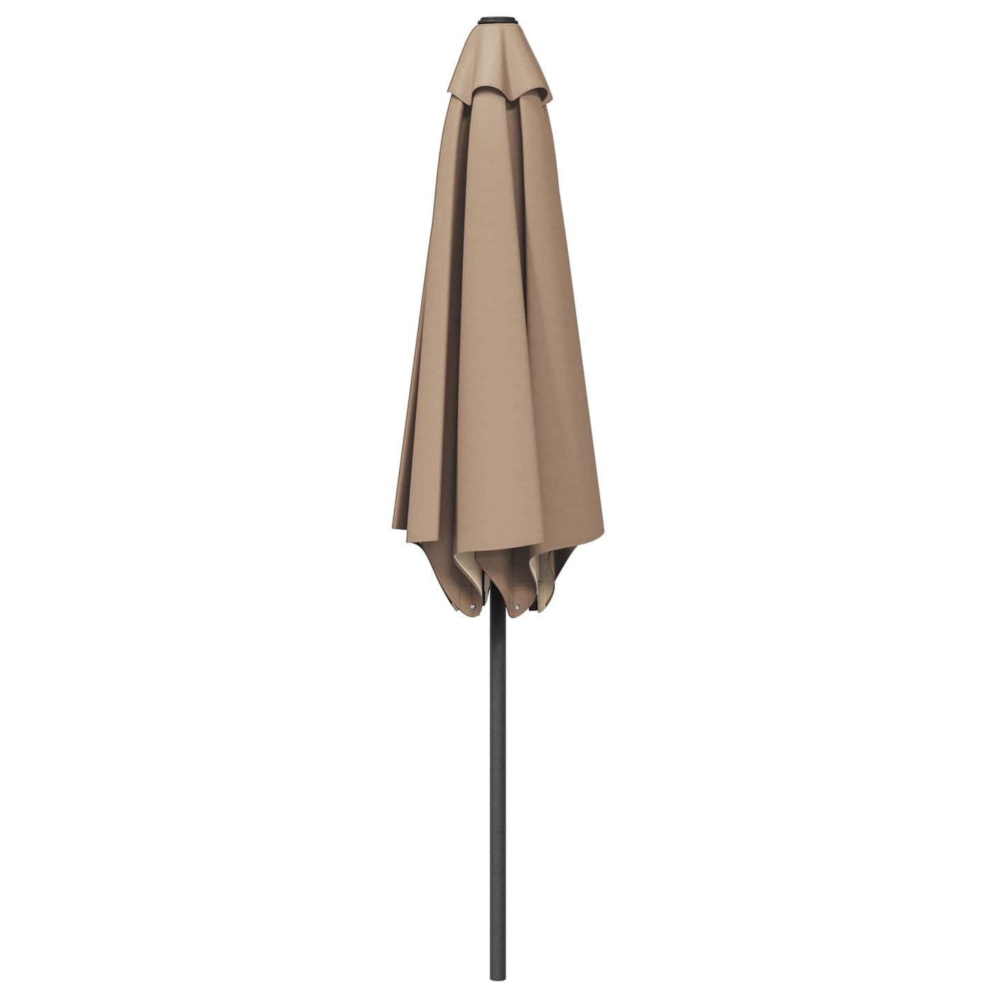 Tuinparasol 230 x 230 cm Polyester Rechthoekig Taupe