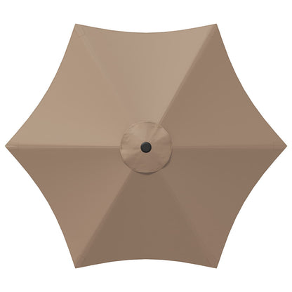 Tuinparasol 230 x 230 cm Polyester Rechthoekig Taupe
