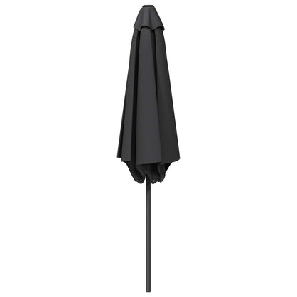 Tuinparasol 230 x 230 cm Polyester Rechthoekig Antracietkleurig