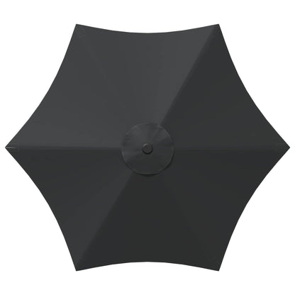 Tuinparasol 230 x 230 cm Polyester Rechthoekig Antracietkleurig