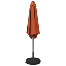 Tuinparasol 230 x 230 cm Polyester Rechthoekig Terracotta