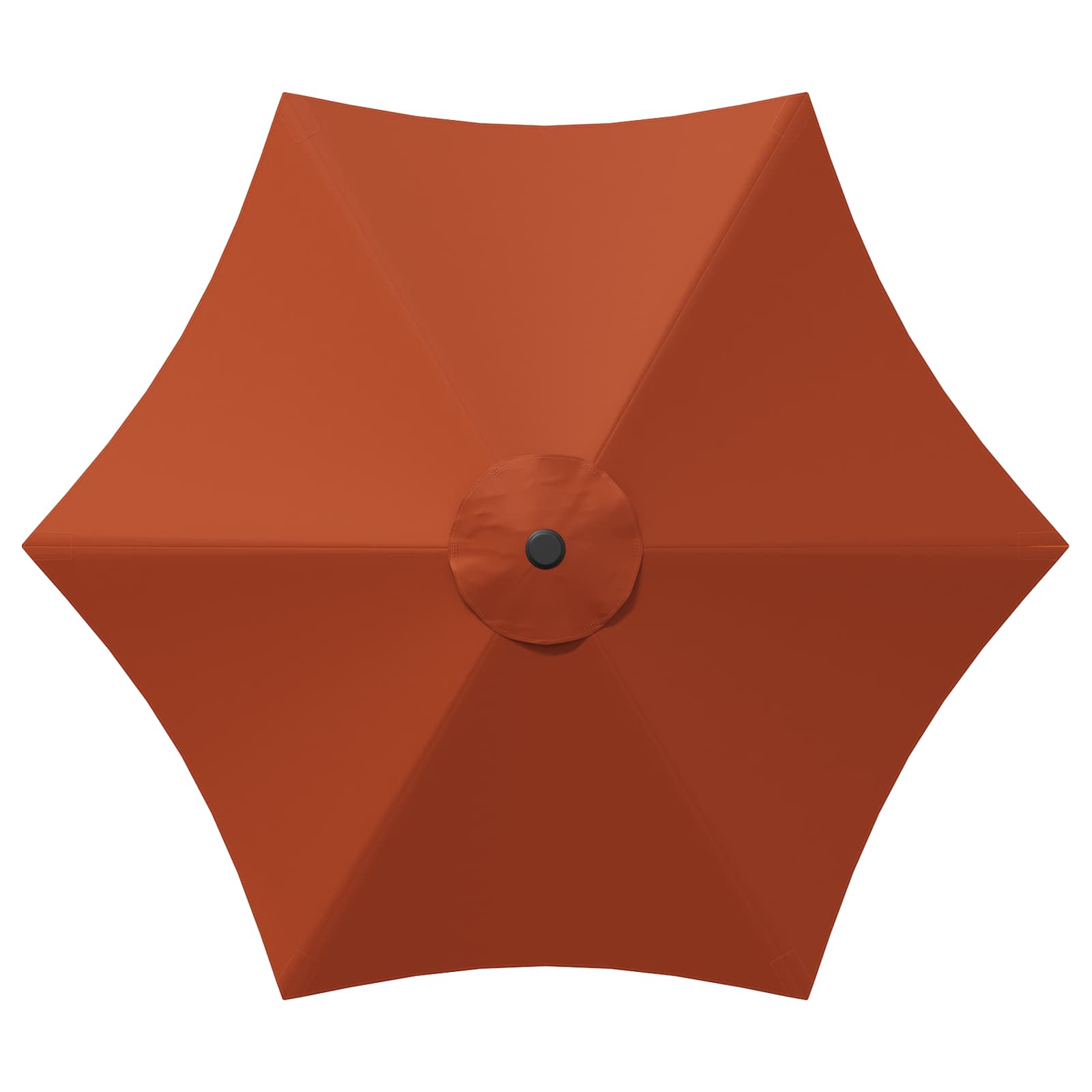 Tuinparasol 230 x 230 cm Polyester Rechthoekig Terracotta