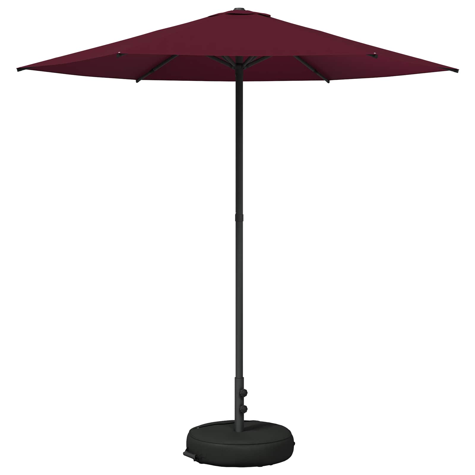 Tuinparasol 230 x 230 cm Polyester Rechthoekig Bordeaux Rood