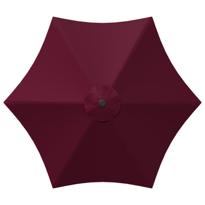 Tuinparasol 230 x 230 cm Polyester Rechthoekig Bordeaux Rood