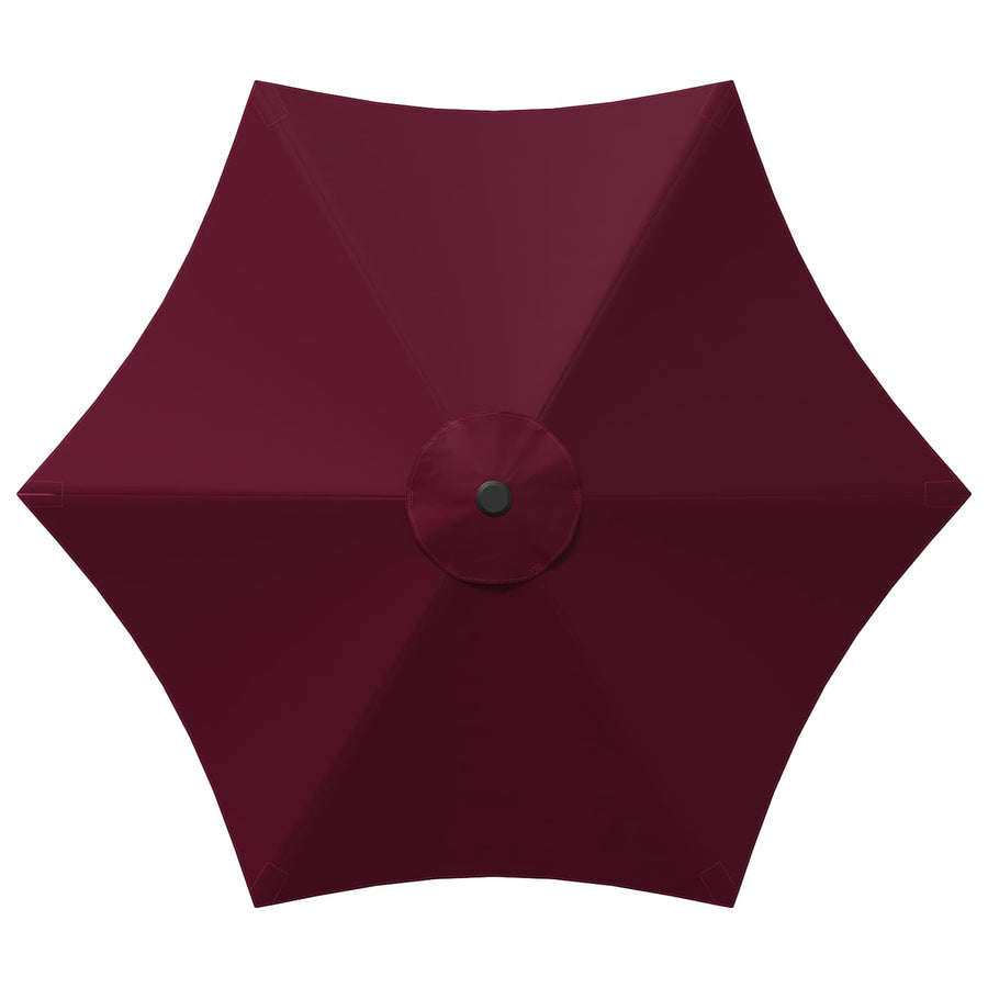 Tuinparasol 230 x 230 cm Polyester Rechthoekig Bordeaux Rood