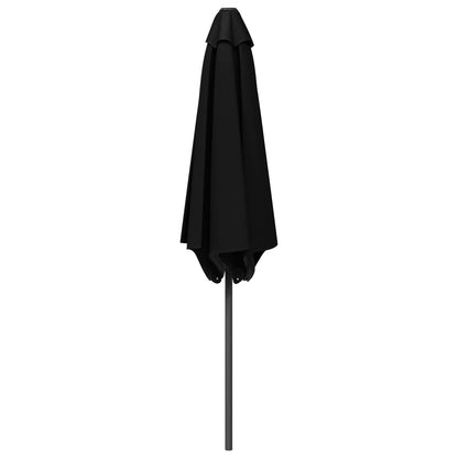 Tuinparasol 230 x 230 cm Polyester Rechthoekig Zwart