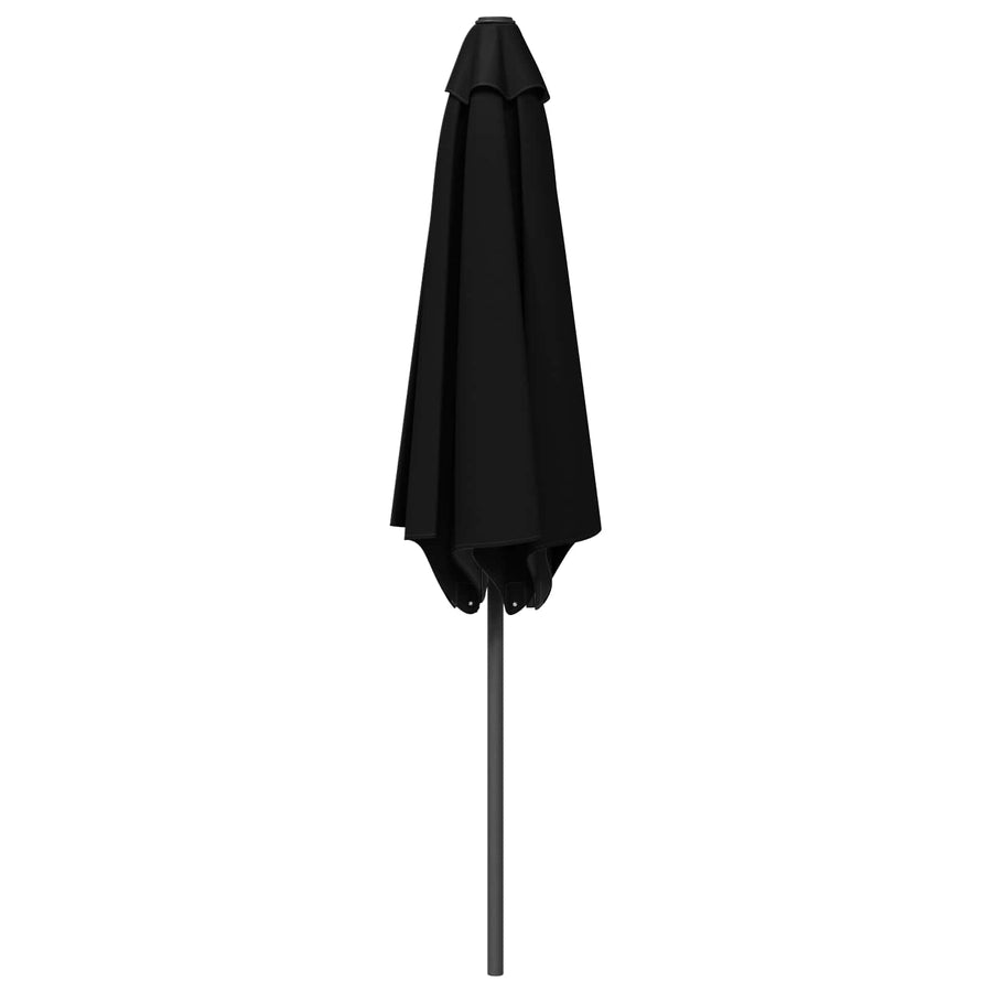 Tuinparasol 230 x 230 cm Polyester Rechthoekig Zwart