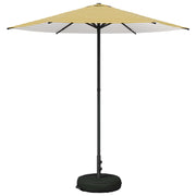 Tuinparasol 226x226x228 cm geel wit