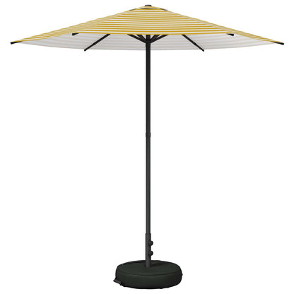 Tuinparasol 230 x 230 cm Polyester Rechthoekig Geel en Wit