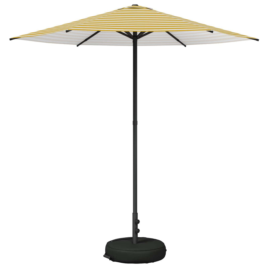 Tuinparasol 230 x 230 cm Polyester Rechthoekig Geel en Wit