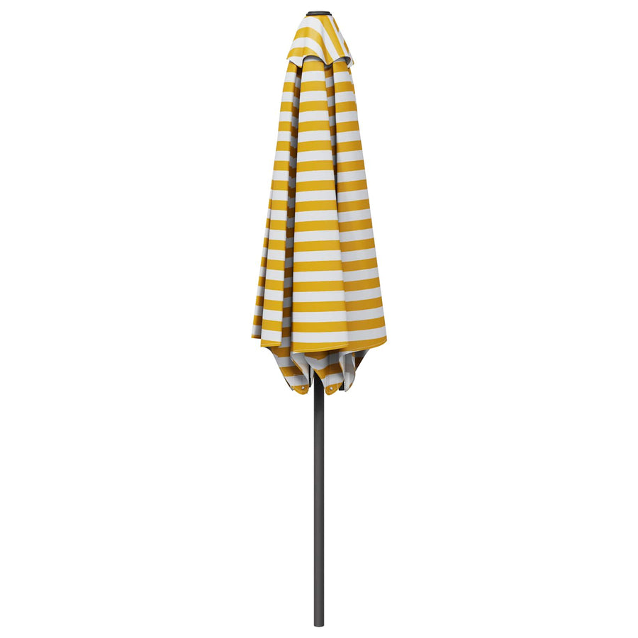 Tuinparasol 230 x 230 cm Polyester Rechthoekig Geel en Wit