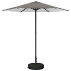 Tuinparasol 226x226x228 cm rechthoekig zwart wit
