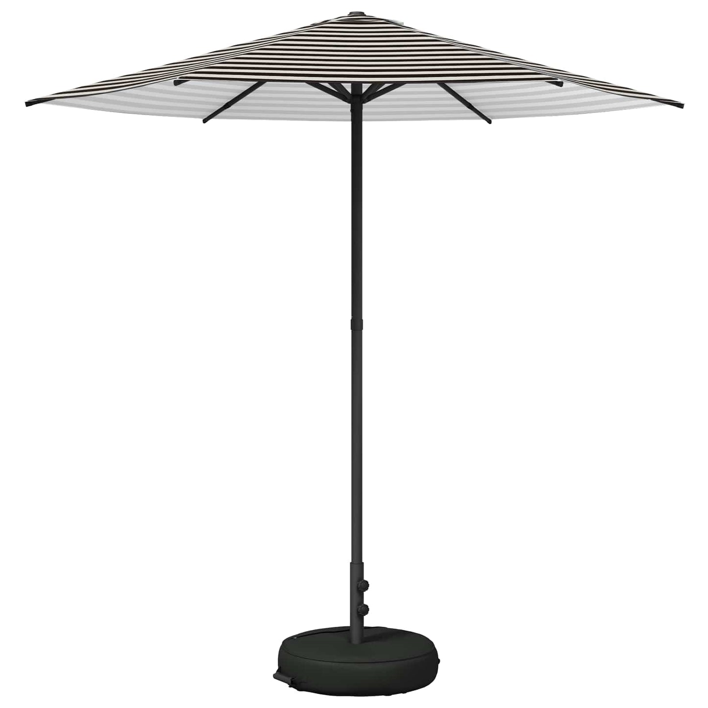 Tuinparasol 230 x 230 cm Polyester Rechthoekig Zwart en Wit