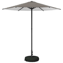 Tuinparasol 230 x 230 cm Polyester Rechthoekig Zwart en Wit