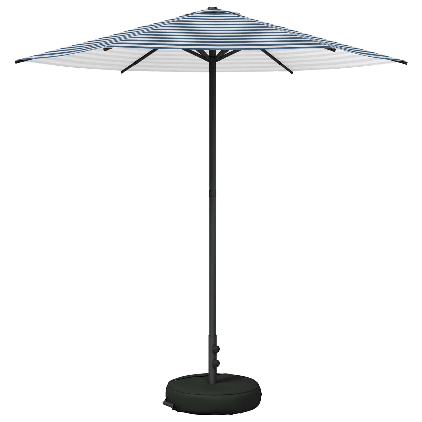 Tuinparasol 230 x 230 cm Polyester Rechthoekig Blauw en Wit