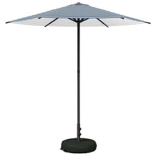 Tuinparasol 230 x 230 cm Polyester Rechthoekig Blauw en Wit