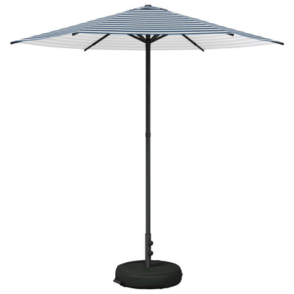 Tuinparasol 230 x 230 cm Polyester Rechthoekig Blauw en Wit