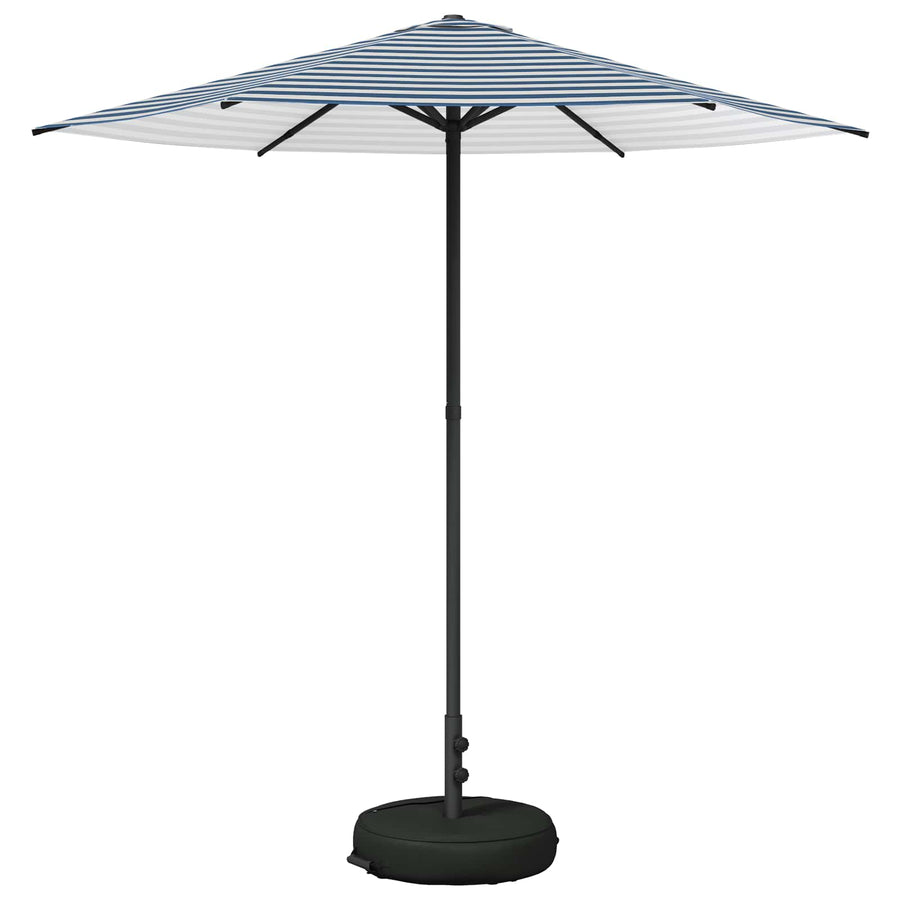 Tuinparasol 230 x 230 cm Polyester Rechthoekig Blauw en Wit