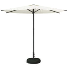 Tuinparasol 270x270 cm crèmekleurig polyester