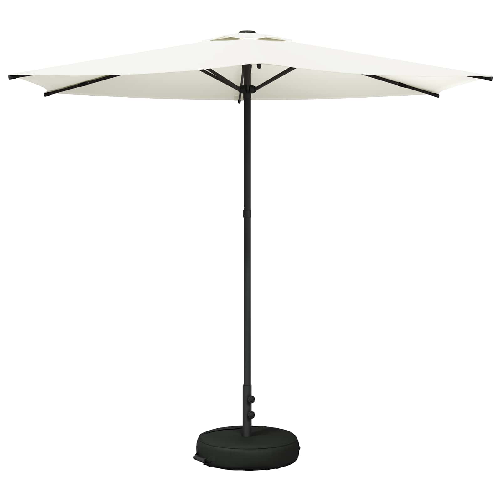 Tuinparasol 270 x 270 cm Polyester Rechthoekig Crèmekleurig