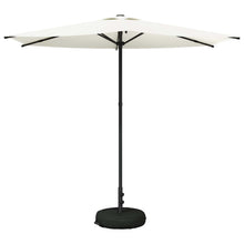Tuinparasol 270 x 270 cm Polyester Rechthoekig Crèmekleurig