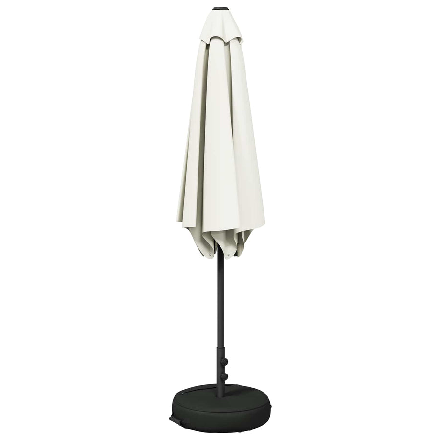 Tuinparasol 270 x 270 cm Polyester Rechthoekig Crèmekleurig