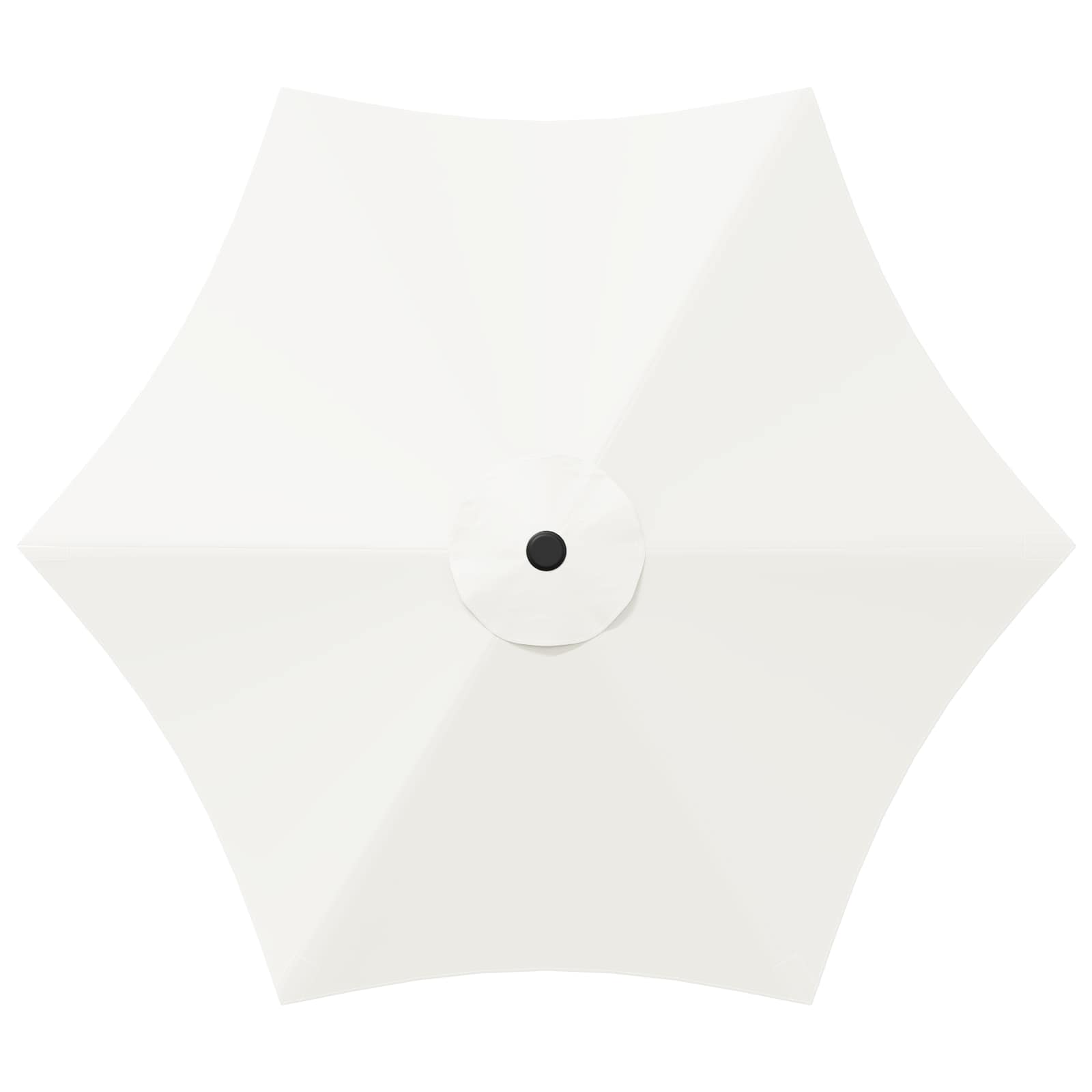 Tuinparasol 270 x 270 cm Polyester Rechthoekig Crèmekleurig
