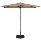Tuinparasol 270x270 cm taupe rechthoekig