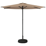 Tuinparasol 270x270 cm taupe rechthoekig