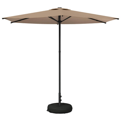 Tuinparasol 270 x 270 cm Polyester Rechthoekig Taupe