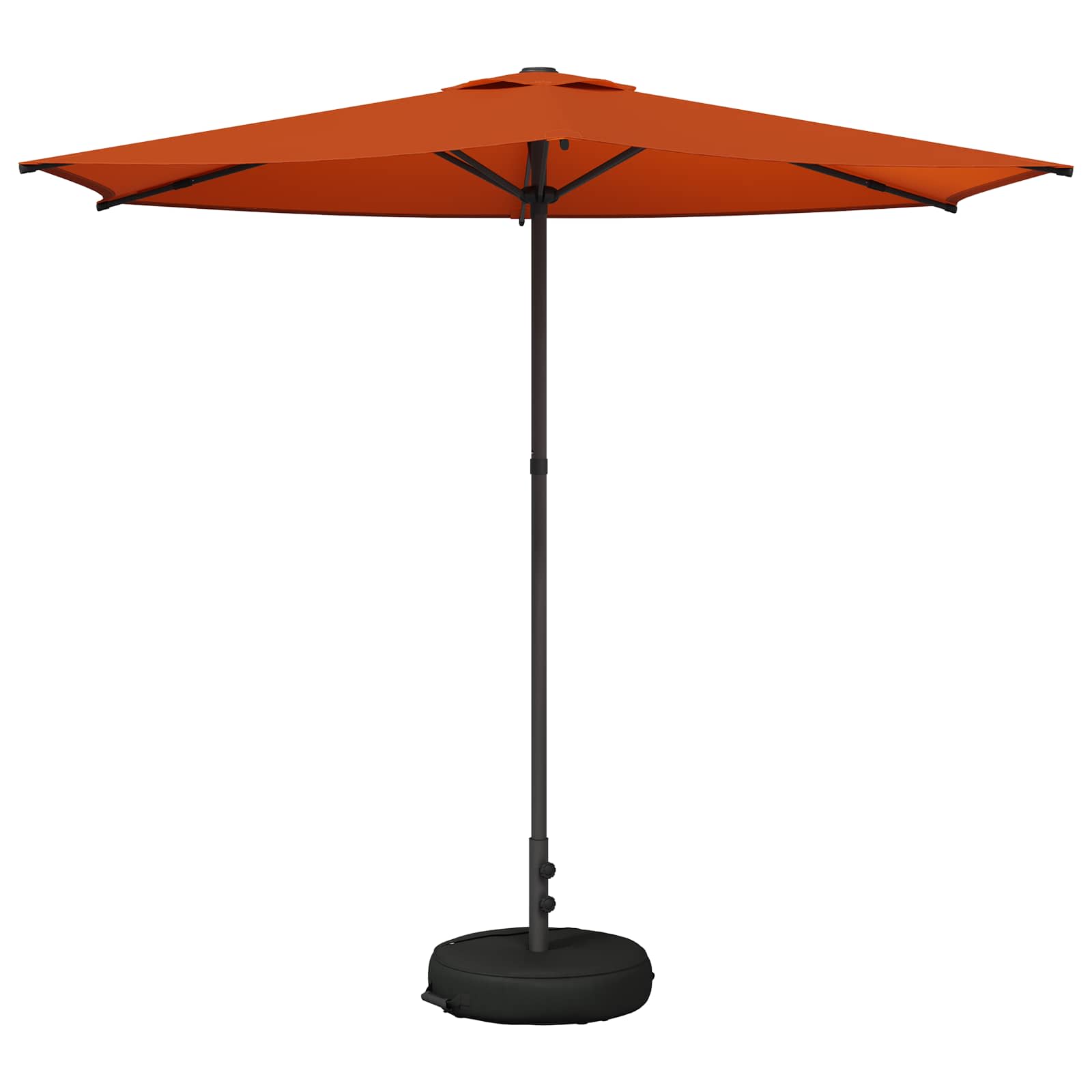 Tuinparasol 270 x 270 cm Polyester Rechthoekig Terracotta