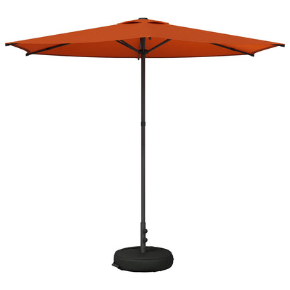 Tuinparasol 270 x 270 cm Polyester Rechthoekig Terracotta
