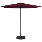Tuinparasol 270x270 cm bordeauxrood polyester