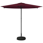 Tuinparasol 270x270 cm bordeauxrood polyester