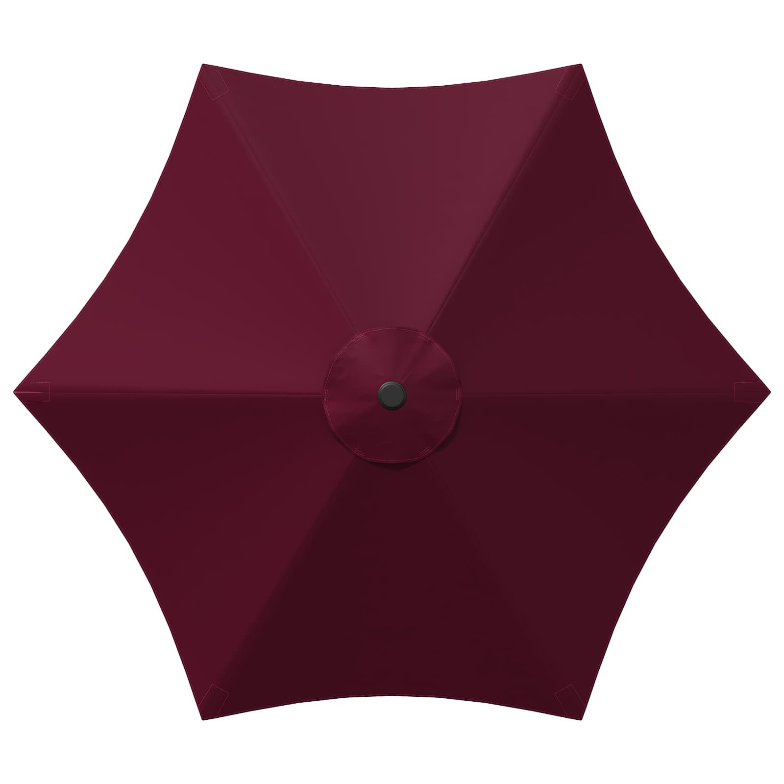 Tuinparasol 270 x 270 cm Polyester Rechthoekig Bordeaux Rood