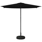 Tuinparasol 270x270 cm rechthoekig zwart