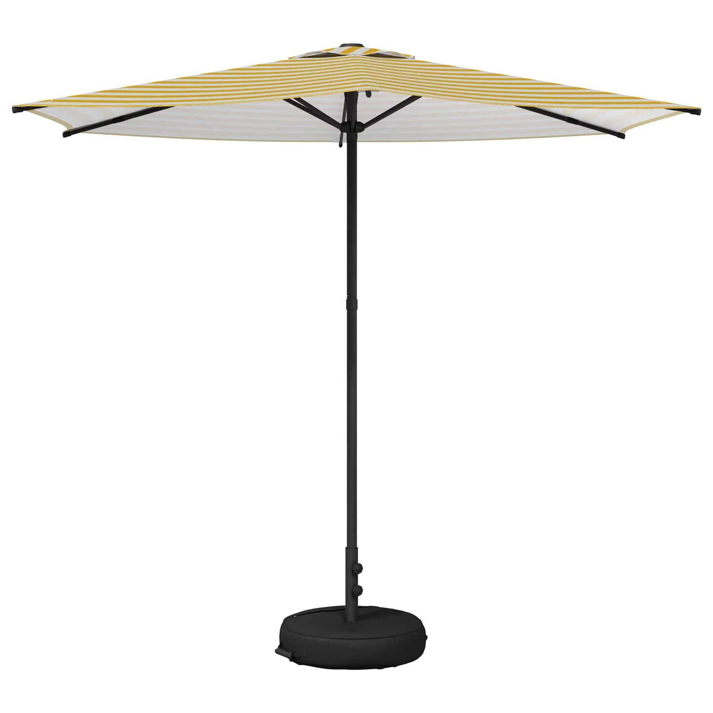 Tuinparasol 270 x 270 cm Polyester Rechthoekig Geel en Wit