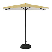 Tuinparasol 270x270 cm geel wit polyester