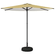 Tuinparasol 270 x 270 cm Polyester Rechthoekig Geel en Wit