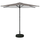 Tuinparasol 270x270 cm rechthoekig zwart wit