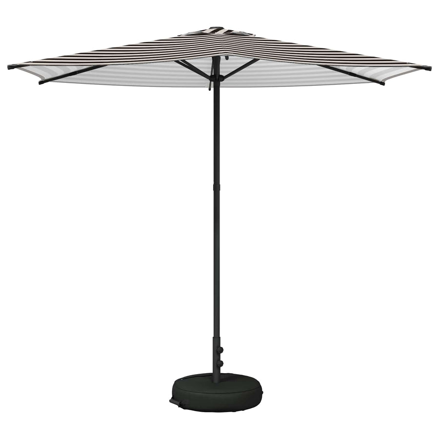 Tuinparasol 270 x 270 cm Polyester Rechthoekig Zwart en Wit