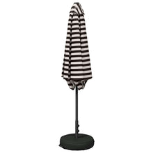 Tuinparasol 270 x 270 cm Polyester Rechthoekig Zwart en Wit