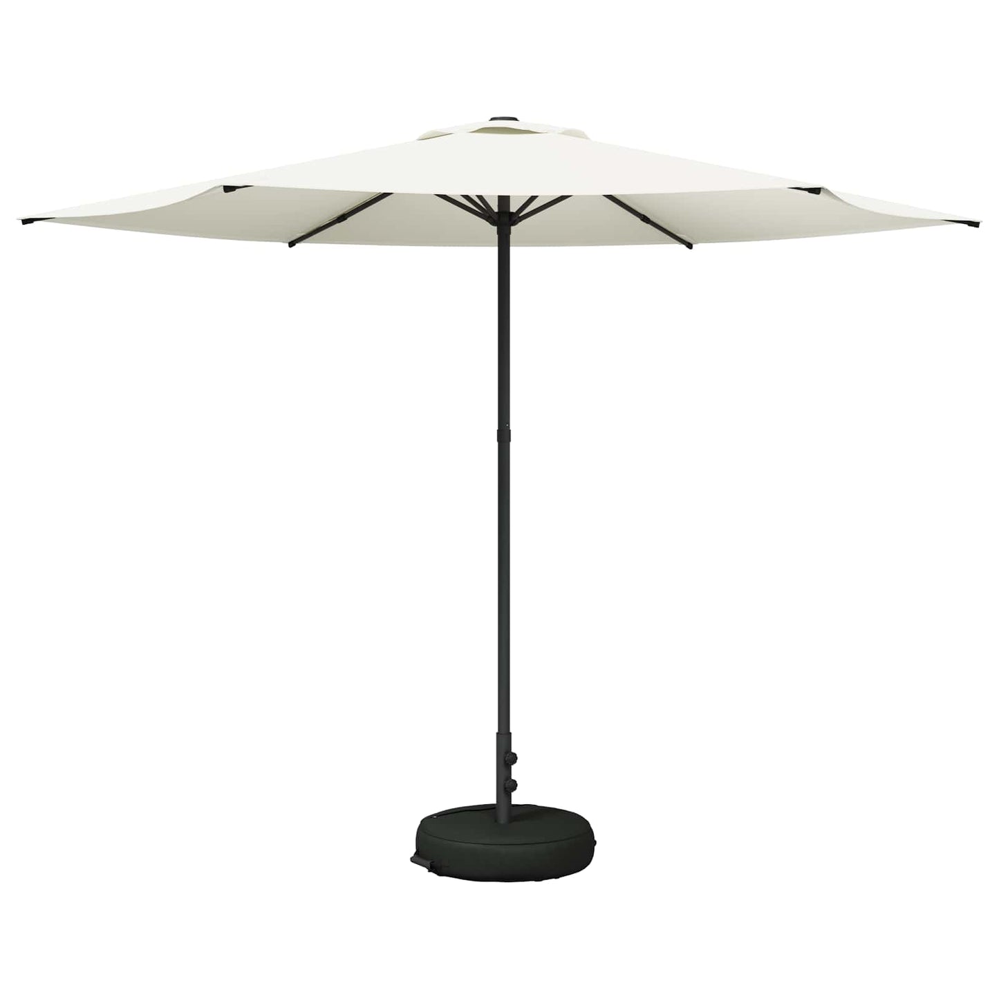 Tuinparasol 300 x 300 cm Polyester Rechthoekig Crèmekleurig