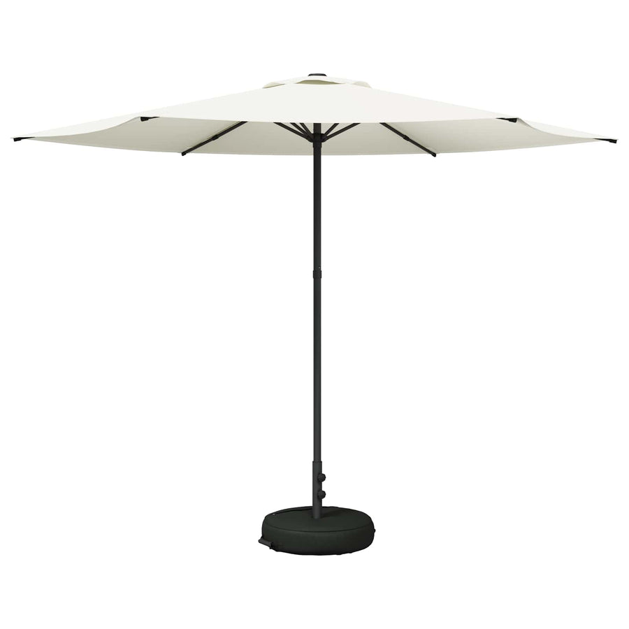 Tuinparasol 300 x 300 cm Polyester Rechthoekig Crèmekleurig