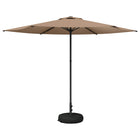Tuinparasol 300x300 cm rechthoekig taupe