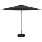 Tuinparasol 300x300 cm rechthoekig antraciet polyester