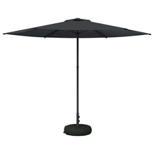 Tuinparasol 300 x 300 cm Polyester Rechthoekig Antracietkleurig