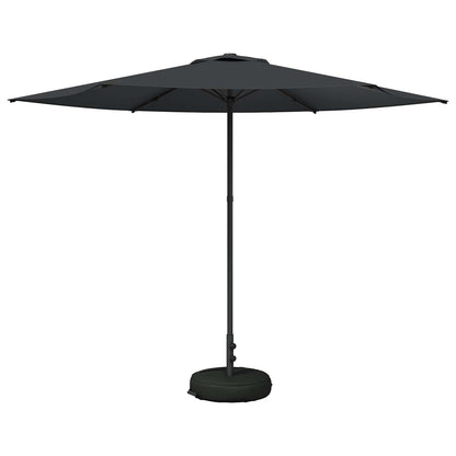 Tuinparasol 300 x 300 cm Polyester Rechthoekig Antracietkleurig